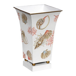Shells & Coral Tall Cachepots - Area Rugs