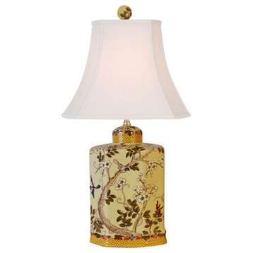 Twisting Blooms Porcelain Table Lamp