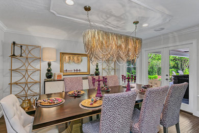Transitional dining room photo in Orlando