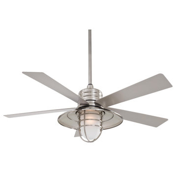Minka-Aire Rainman™ LED 54" Indoor/Outdoor Ceiling Fan in Brushed Nickel Wet