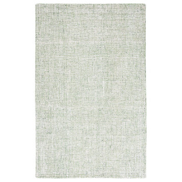 Safavieh Abstract Abt470Y Contemporary Rug, Ivory/Green, 6'x6'