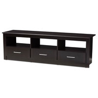 TV Stand, Wenge Dark Brown Finish