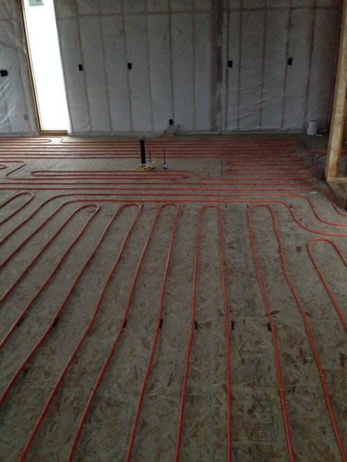 Concrete Over A Plywood Suloor With, Best Flooring Over Concrete With Radiant Heat