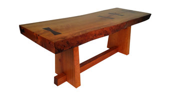 Live edge coffee table: inspired by George Nakashima