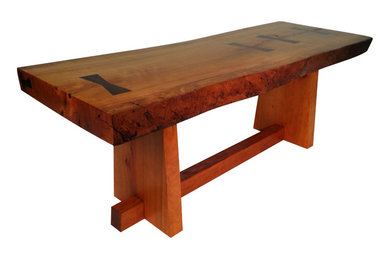 Live edge coffee table: inspired by George Nakashima