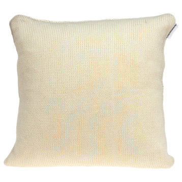 Parkland Collection Caden Transitional Beige Pillow Cover With Poly Insert