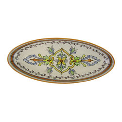 Le Souk Ceramique - Extra Large Stoneware Oval Platter Salvena Design - Serving Dishes And Platters