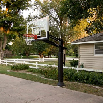 Carrie L's Pro Dunk Gold Basketball System on a 60x40 in Wichita, KS