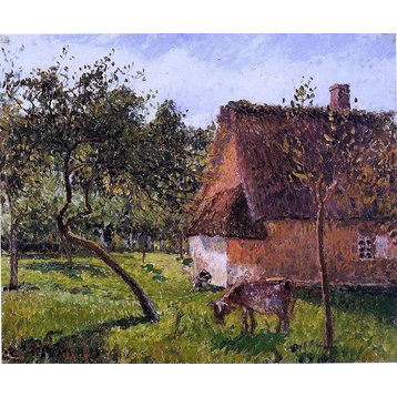 Camille Pissarro A Field in Varengeville, 20"x25" Wall Decal