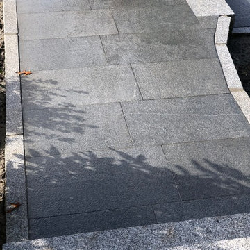 Rockne’s granite walkway