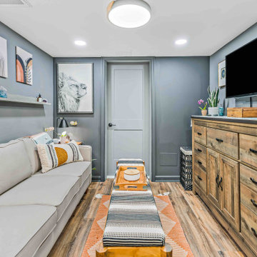 Sterling Basement Transformed into Cozy and Functional Primary Suite