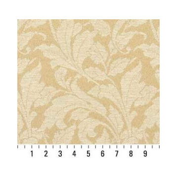 Beige And Ivory Leaves Outdoor Indoor Marine Upholstery Fabric By The Yard