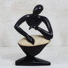 Novica Handmade Shadow Drummer Wood Sculpture