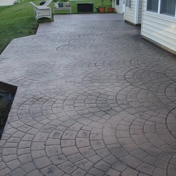 European Fan Stamped Patio