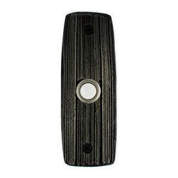 Hawk Hill Hardware - Yucca Doorbell, Handmade Luxury Hardware, Black Iron - Doorbells And Chimes