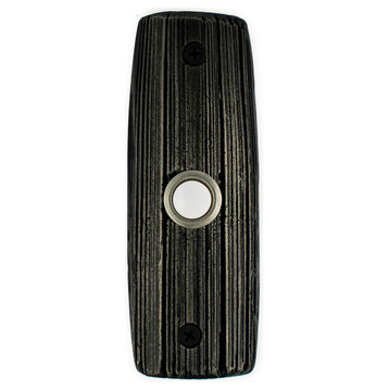 Yucca Doorbell, Handmade Luxury Hardware, Black Iron
