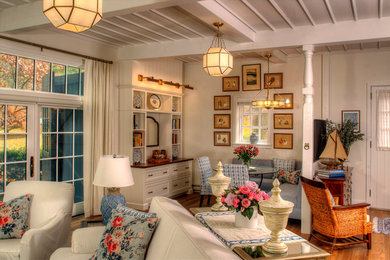Elegant living room photo in Philadelphia