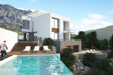 Проект жилого дома в современном средиземноморском стиле