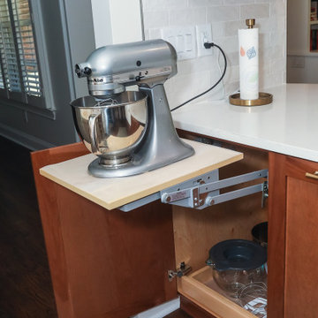 Gainesville Kitchen and Beams in Den