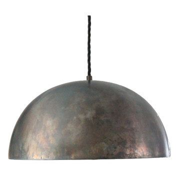 Black Steel 14" Dome Pendant Light Island Pendant Kitchen Light