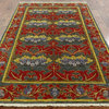 Hand Knotted Arts and Crafts William Morris Design Area Rug 6x9, P4974