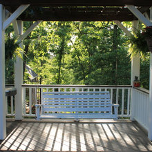 deck pergola swing