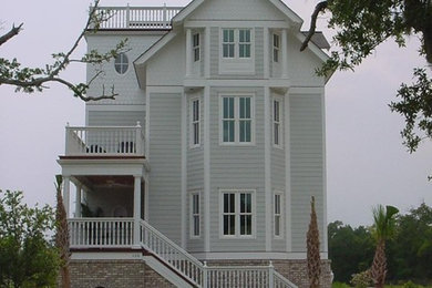 Eclectic exterior home photo in Charleston