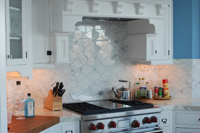 Inspiration for a coastal kitchen remodel in Philadelphia