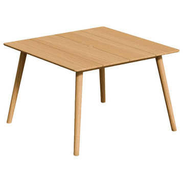 Tulle 45" Square Dining Table, Teak