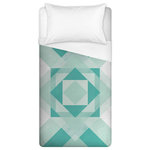 DDCG - Turquoise Pattern Twin Duvet Cover - Complete the look of your bedroom with the Turquoise Pattern Twin Duvet Cover. This soft and cozy duvet cover features a turquoise, teal and white geometric design that will add style and comfort to your bedroom. Pair with the Turquoise Pattern Pillow Shams to complete the set, items sold separately.