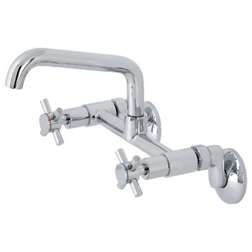 KS423C Concord Two-Handle Wall-Mount Kitchen Faucet, Polished Chrome