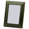 4" x 6" Leather Picture Frame, Green
