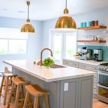 Redondo beach open concept for kitchen, dining area.