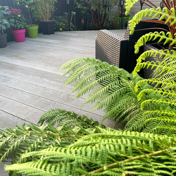 One client… Two landscaped gardens in High Wycombe