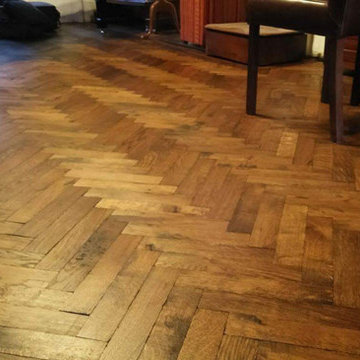 Herringbone Wood Flooring to Premises in West London