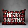 Plaid Merry Christmas 14"x20" Throw Pillow