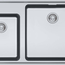 Frames by Franke 1.5 BOWL SINK WITHOUT DRAINER WITH TAP LEDGE FSX 220-86 SS - Produkter