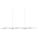 George Kovacs Lighting - George Kovacs Lighting P1153-609-L Tidalist - 50" 58W 1 LED Island - Evoking the movement and flow of the changing tides, Tidalist by George Kovacs creates waves of LED illumination in a modern, dynamic fixture.   Contemporary   2072  93  0 Hours  Canopy Included: Yes  Shade Included: Yes  Canopy Diameter: 19.63 x 2.13 x 19.63Tidalist 50" 58W 1 LED Island Silver Acrylic Glass *UL Approved: YES *Energy Star Qualified: n/a  *ADA Certified: n/a  *Number of Lights: Lamp: 1-*Wattage:58w LED bulb(s) *Bulb Included:Yes *Bulb Type:LED *Finish Type:Silver