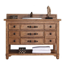 48 inch Single Sink Bathroom Vanity Solid Wood Honey Alder Finish - Products