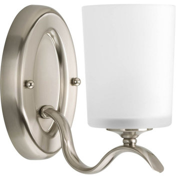 Inspire Collection 1-Light Bath Light, Brushed Nickel