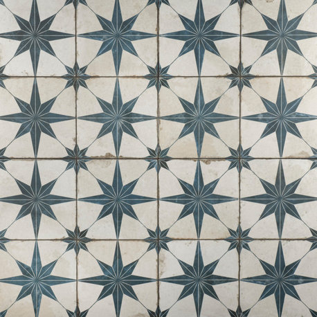 Kings Star Ceramic Floor and Wall Tile, Blue