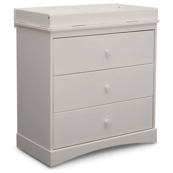 Modern 3 Drawer Dresser with Changing Top
