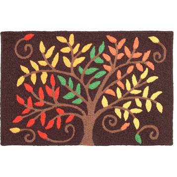 Autumn Colors Fall Decor Indoor Outdoor Accent Doormat,  20"x30"