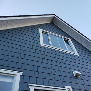Siding Installation - James Hardie Shakes & Shingles in Evening Blue