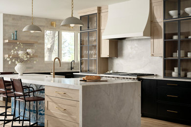 Transitional kitchen photo in Denver