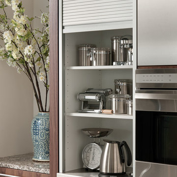 Aluminum Tambour Cabinet