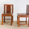 Consigned, Pair of Vintage Indian Rustic Colonial Chairs