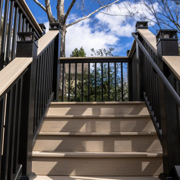 Deck Resurface and Screened-In Porch Build with Timbertech LED Lantern Post Caps