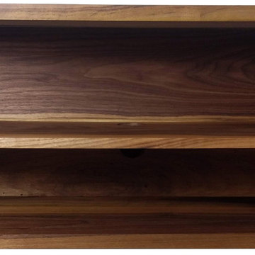 Floating TV Console with 2 Felt Lined Drawers and Middle Storage