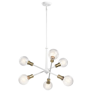 Armstrong 6 Light Chandelier, White
